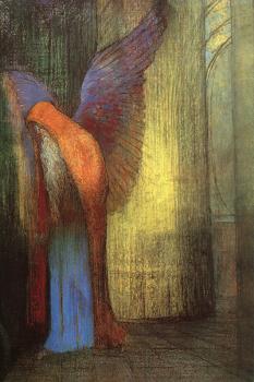 奧蒂諾 雷東 Winged Old Man with a Long White Beard 奧蒂諾 雷東 Winged Old Man with a Long White Beard